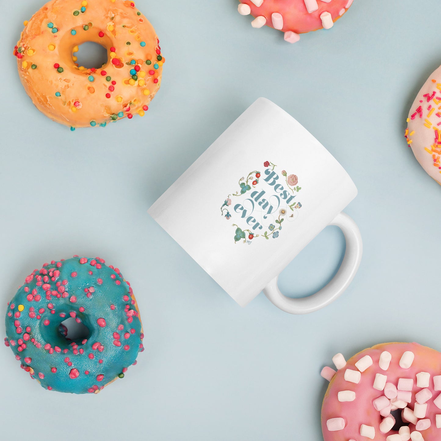 Best Day Ever Vintage Floral Mug