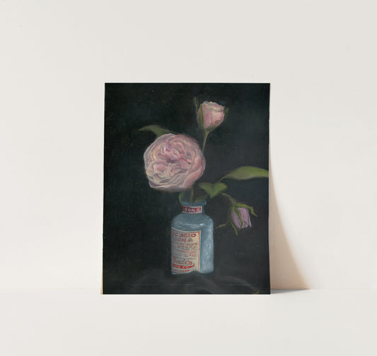 Peony in Poison Jar - Giclée Print