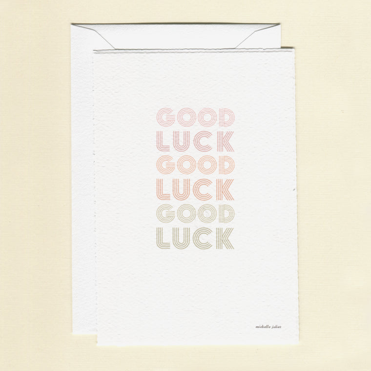 Good Luck Good Luck Greeting Cards - Pack of 6