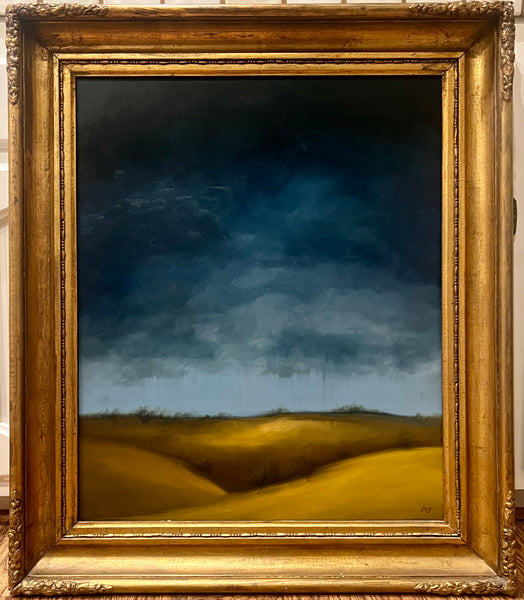 Happy Canyon Hills and Sky in Vintage Frame