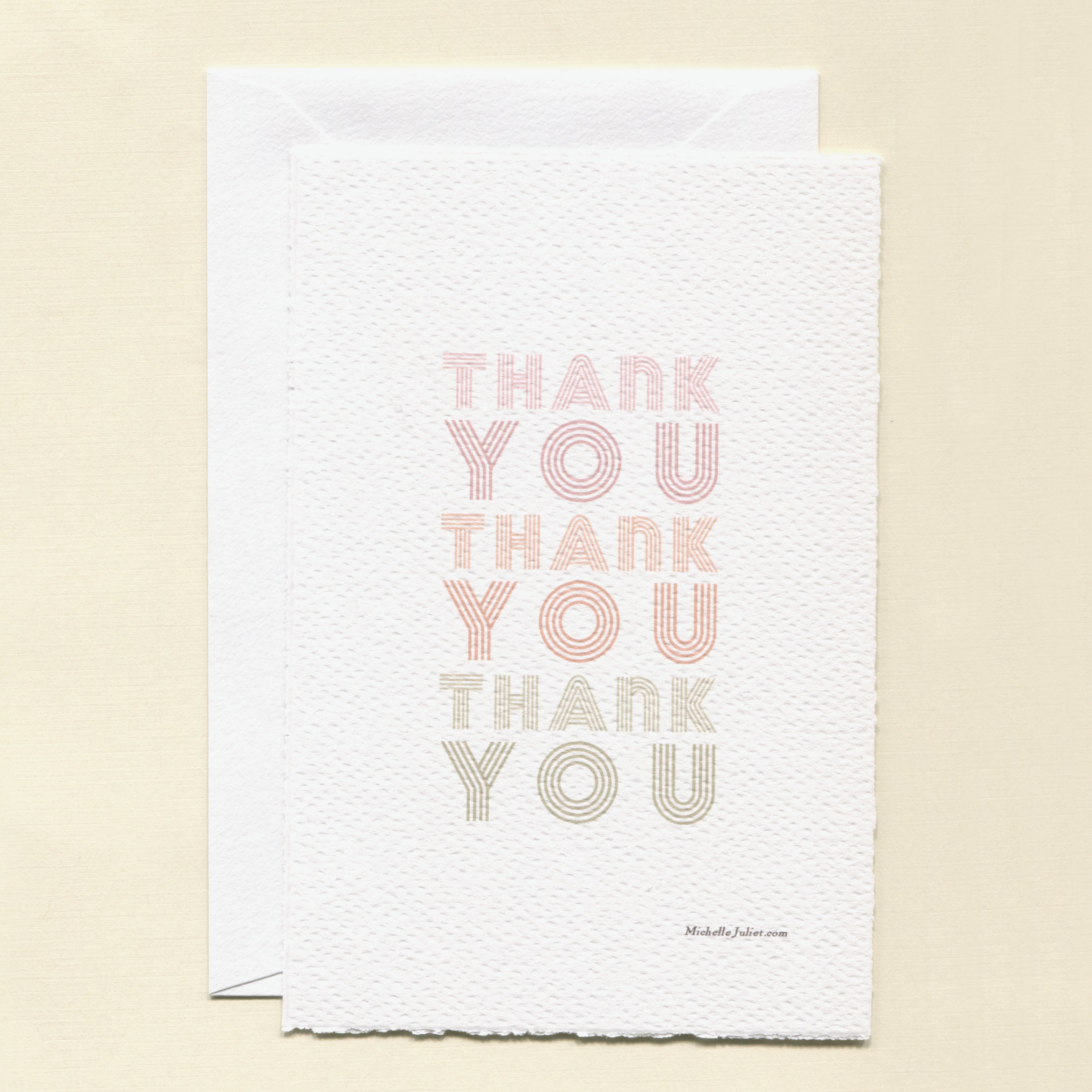 Thank you Thank you Greeting Cards - Pack of 6