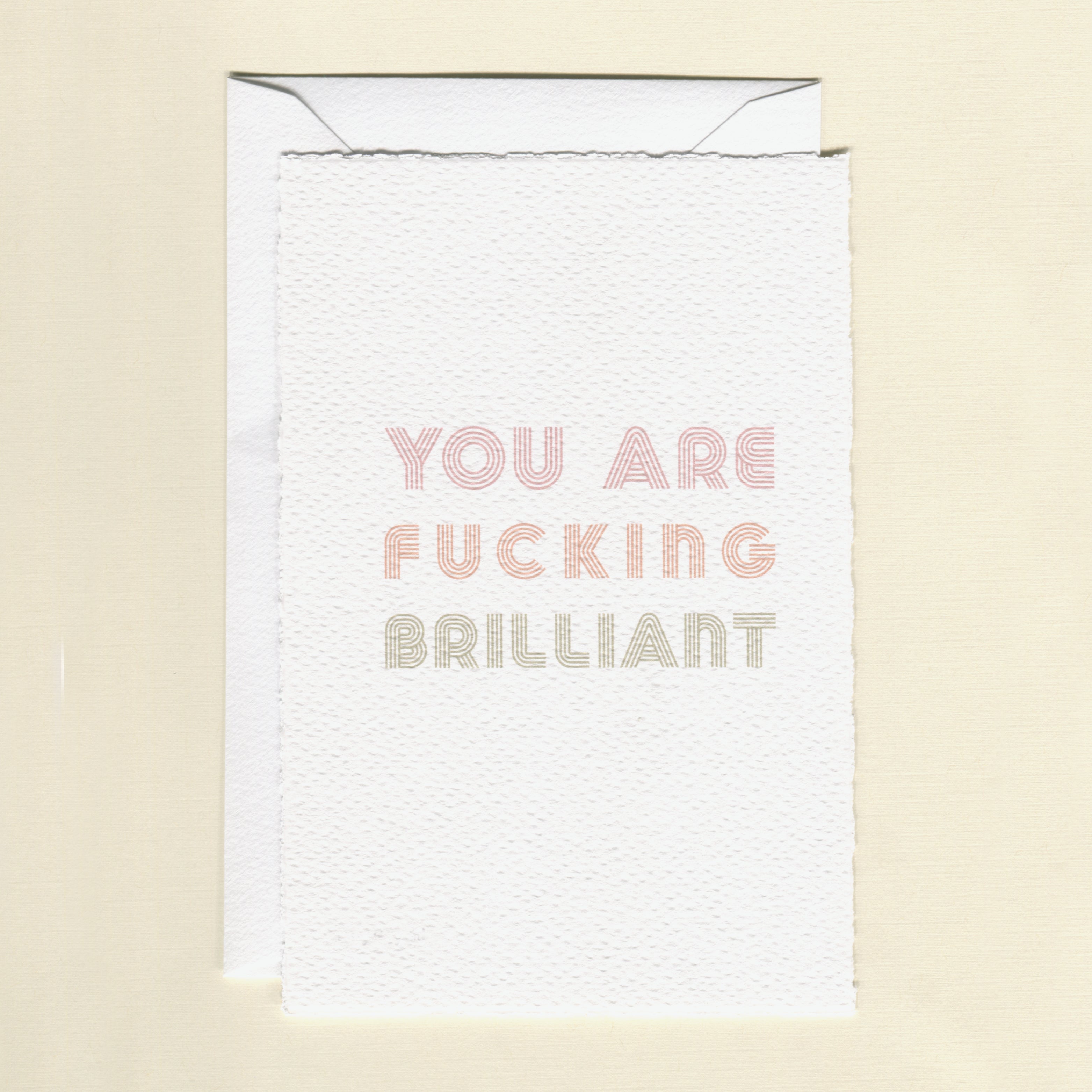 You are Fucking Brilliant Greeting Cards - Pack of 6