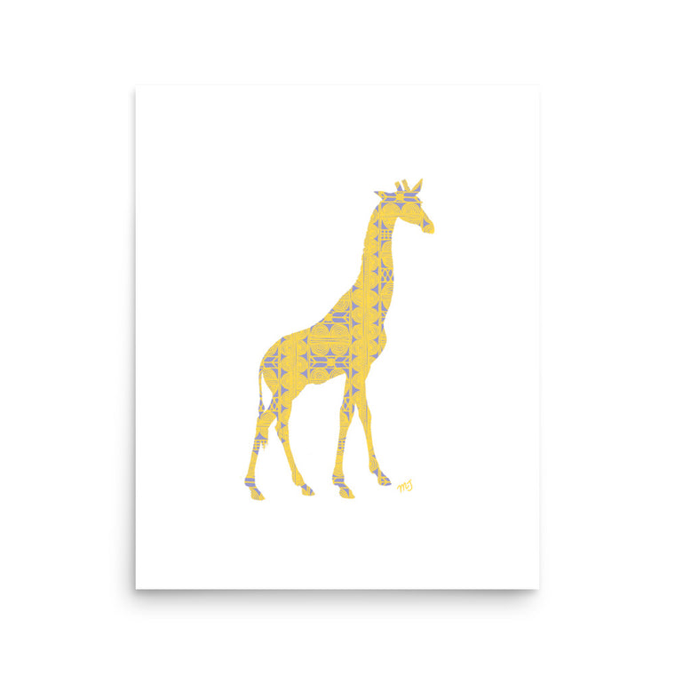 African Giraffe Art Print