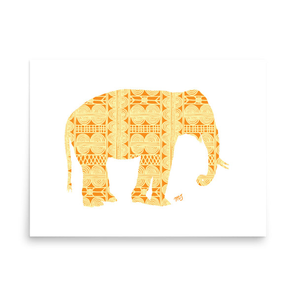 African Elephant Art Print