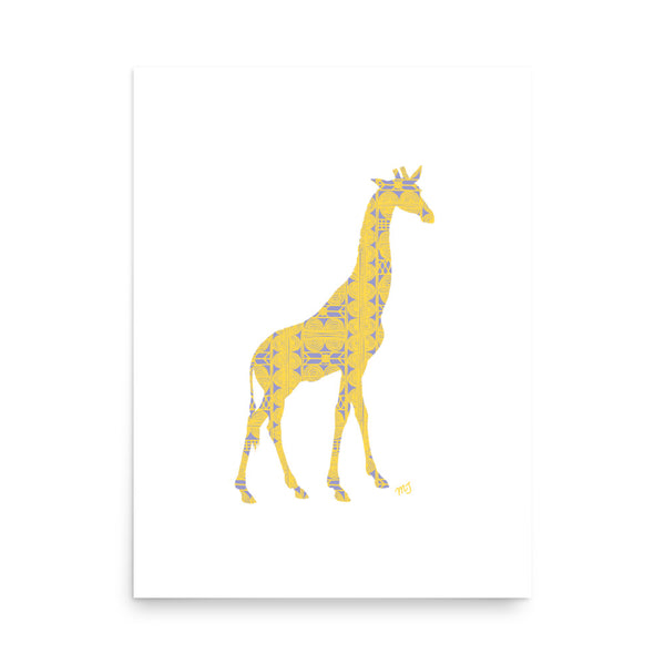 African Giraffe Art Print