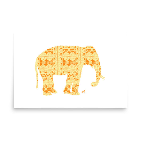 African Elephant Art Print