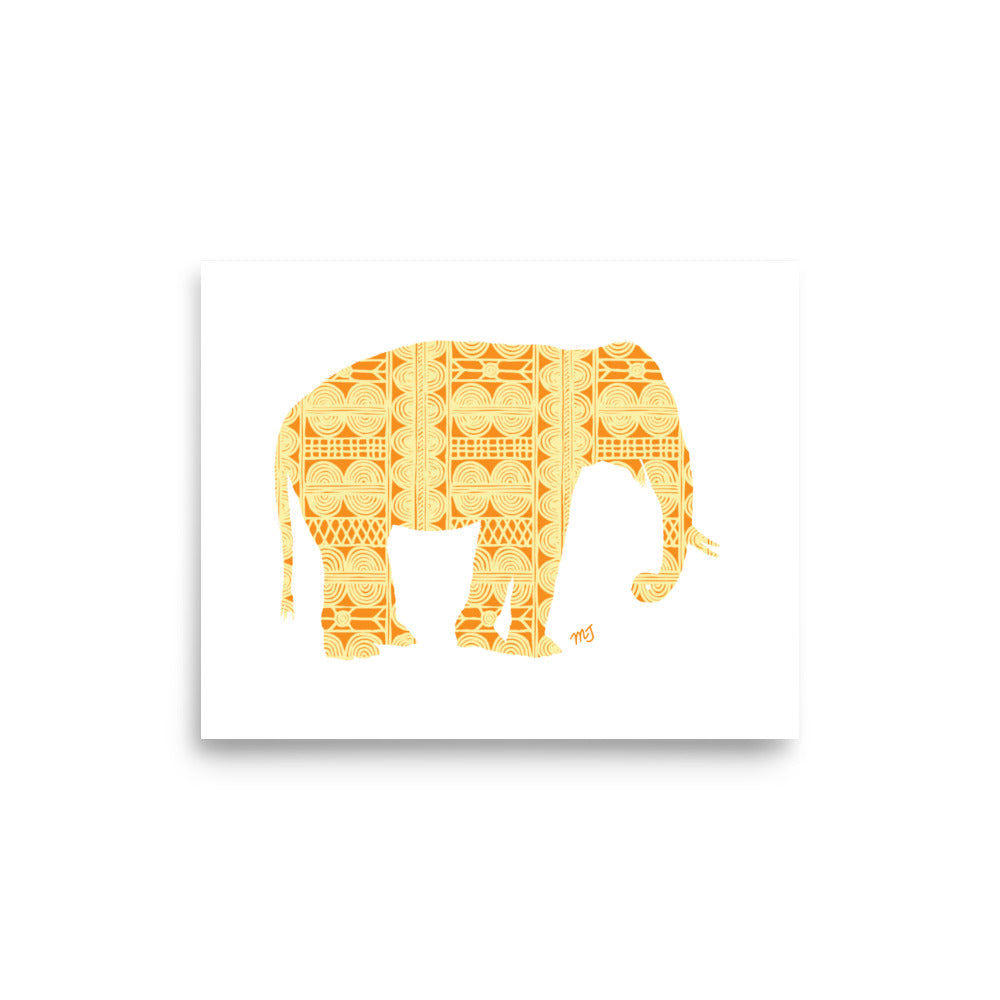 African Elephant Art Print