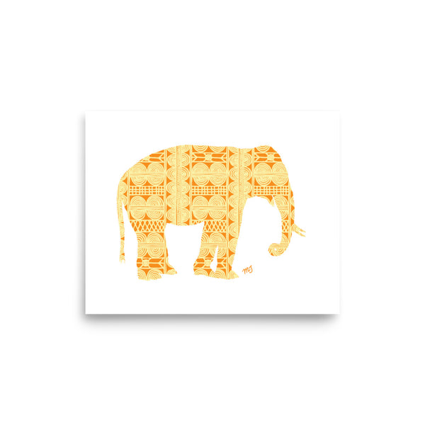 African Elephant Art Print