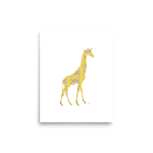 African Giraffe Art Print