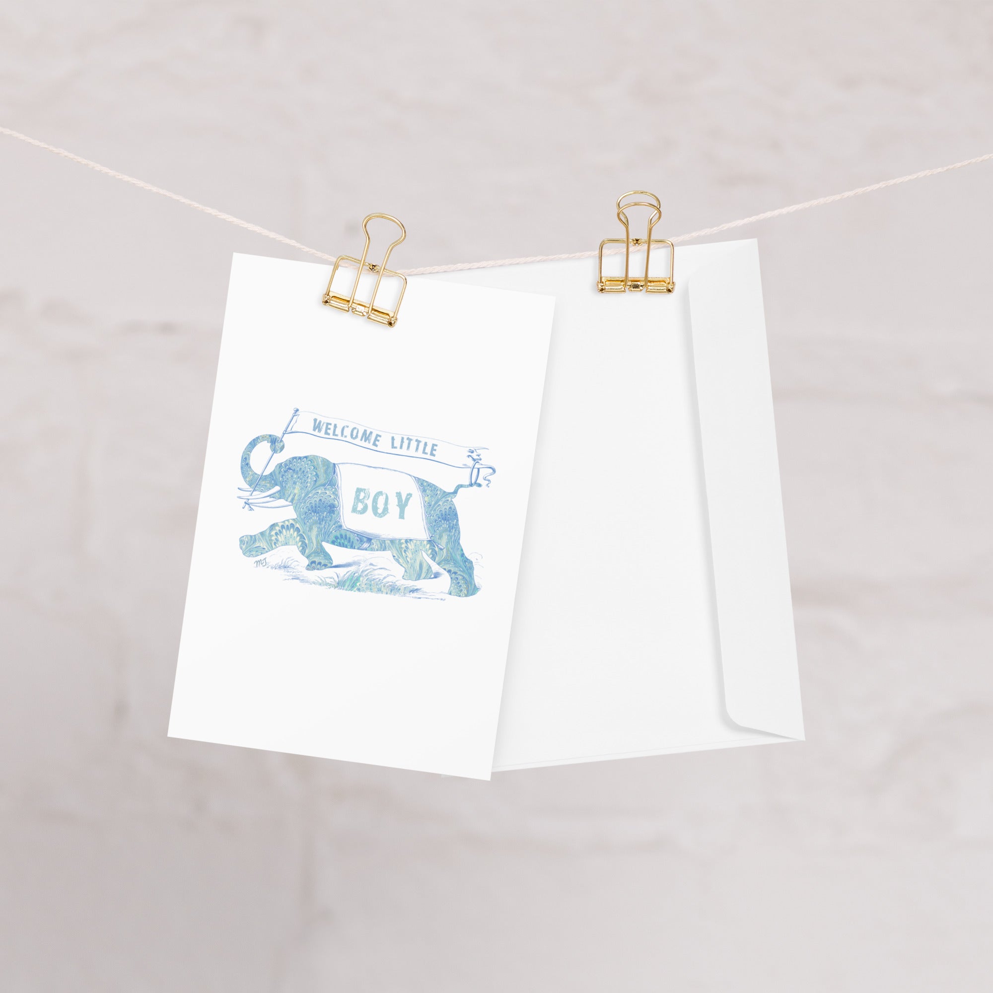 Welcome Baby Boy Greeting card