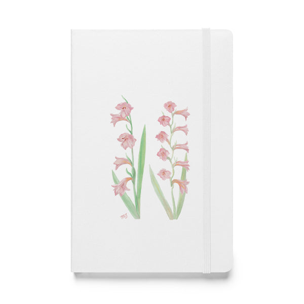 Gladiolas Watercolor - Hardcover bound notebook