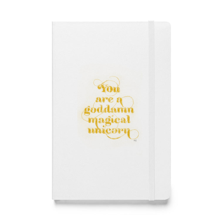 You are a Goddamn Magical Unicorn - Golden Yellow Journal