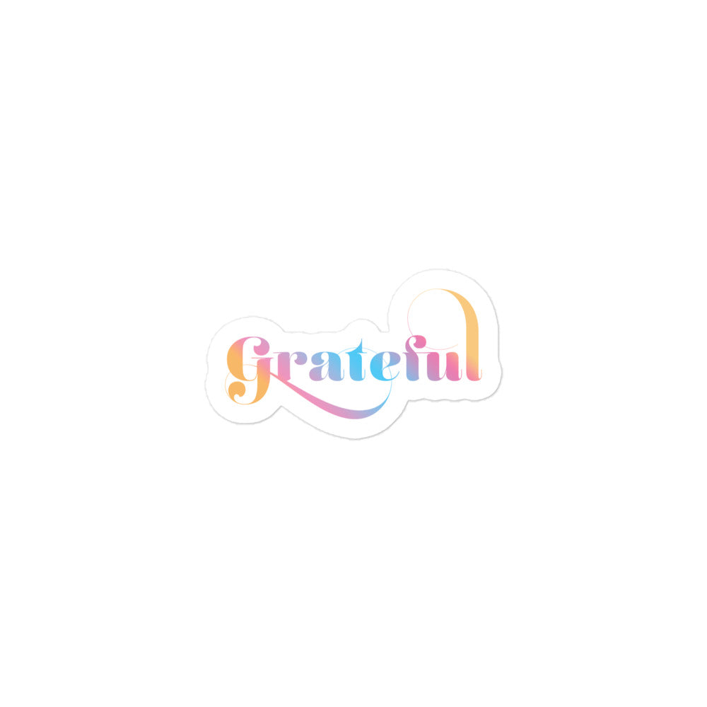 Grateful Bubble-free stickers