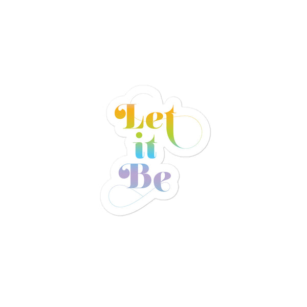 Let it Be Bubble-free stickers