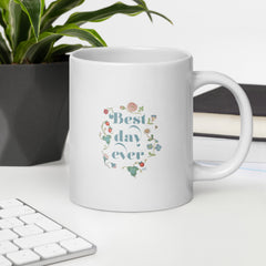 Best Day Ever Vintage Floral Mug