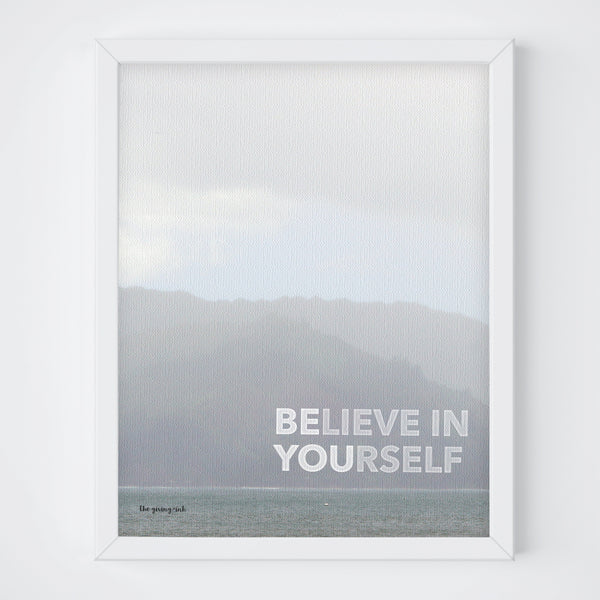 Ocean Believe in Yourself (Be You) Downloadable Print