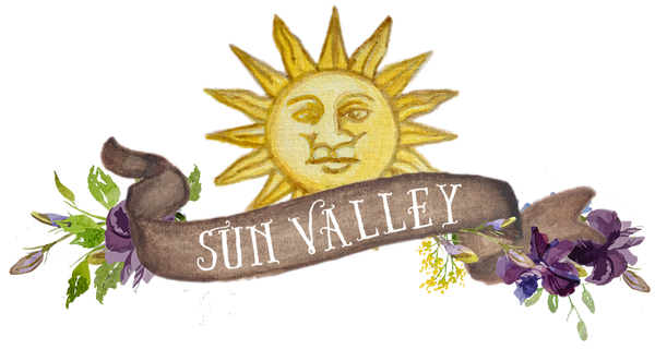 Sun Valley Banner Purple Flowers downloadable artwork