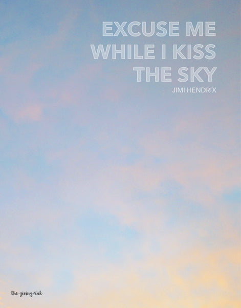 Rock 'n Roll Kiss the Sky Downloadable Print