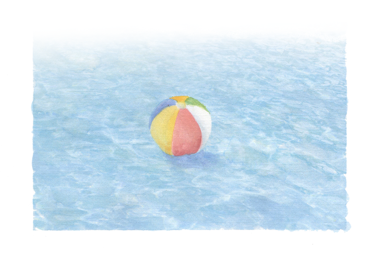 Swimming Pool with Ball downloadable artwork