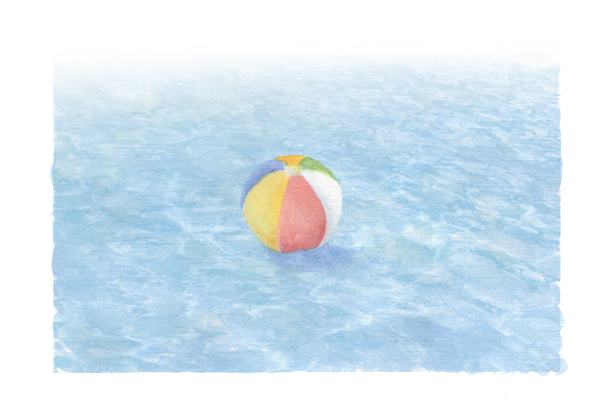 Swimming Pool with Ball downloadable artwork