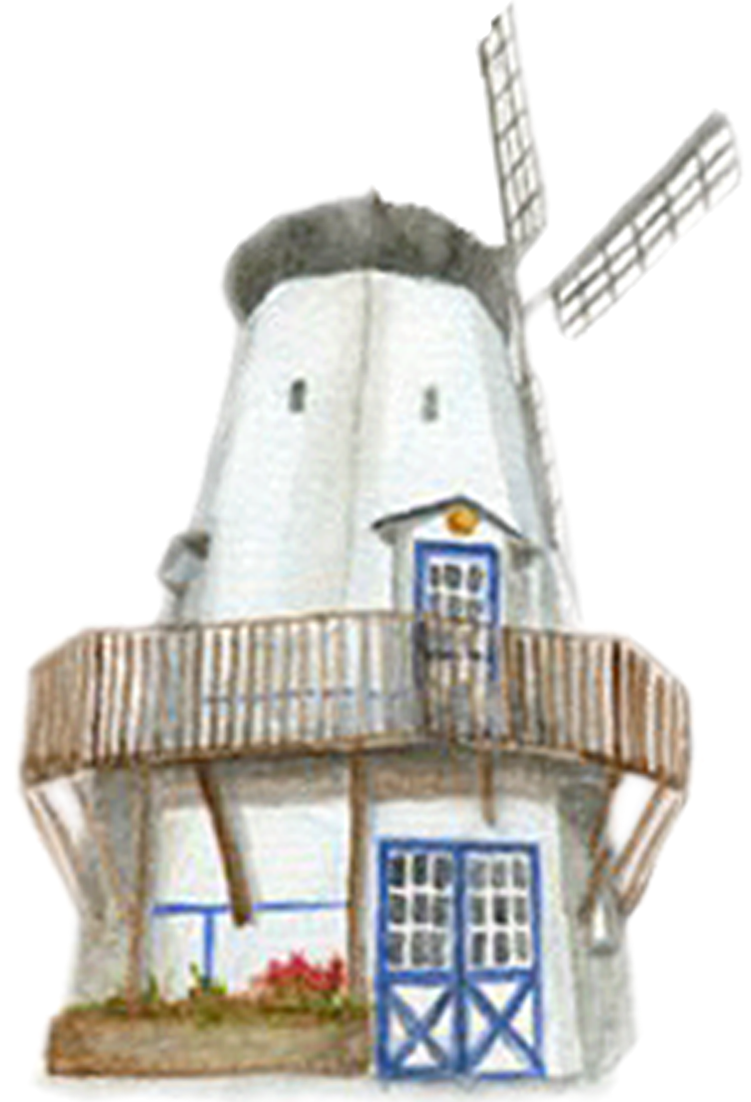 Solvang Windmill Blue downloadable artwork