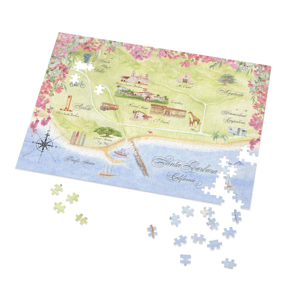 Santa Barbara Jigsaw Puzzle (500,1000-Piece)