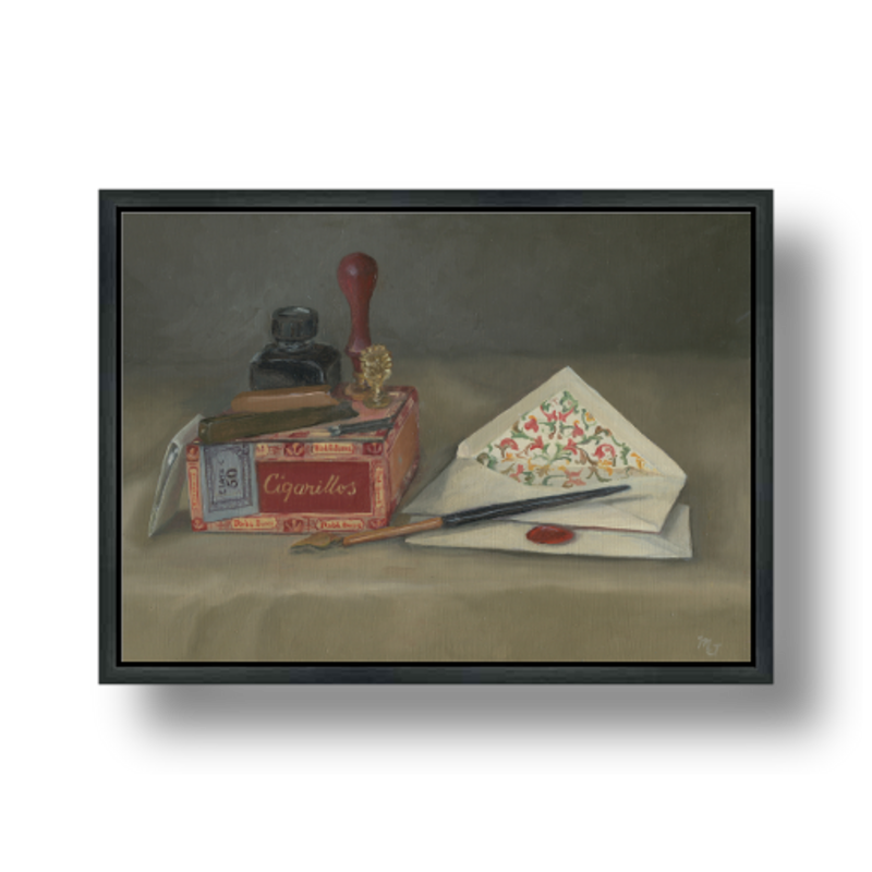 The Letters - framed reproduction