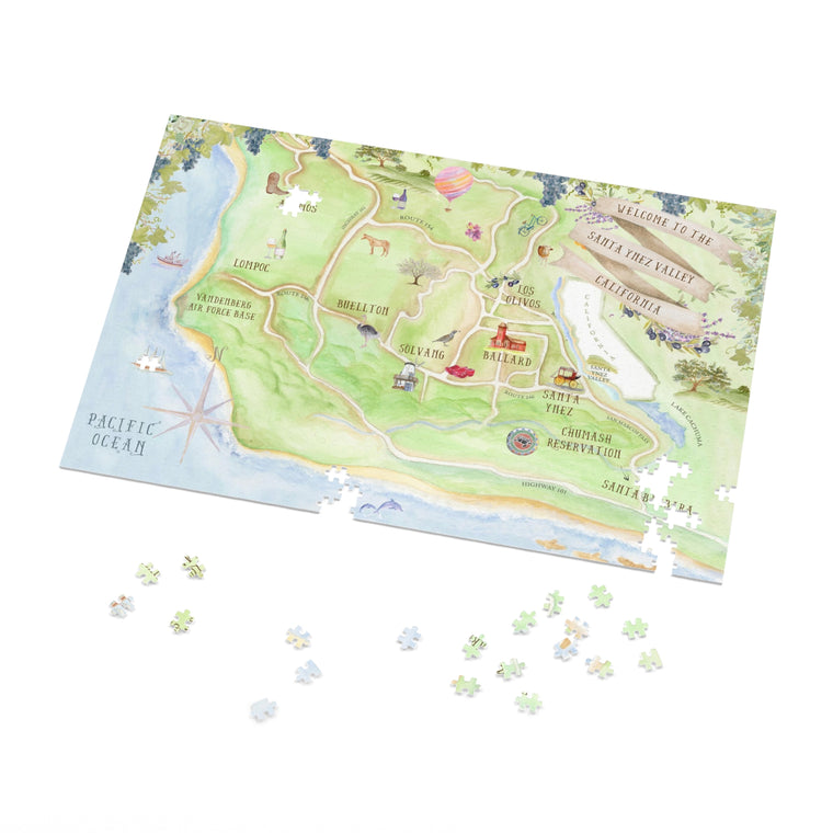Santa Ynez Valley Jigsaw Puzzle (500,1000-Piece)